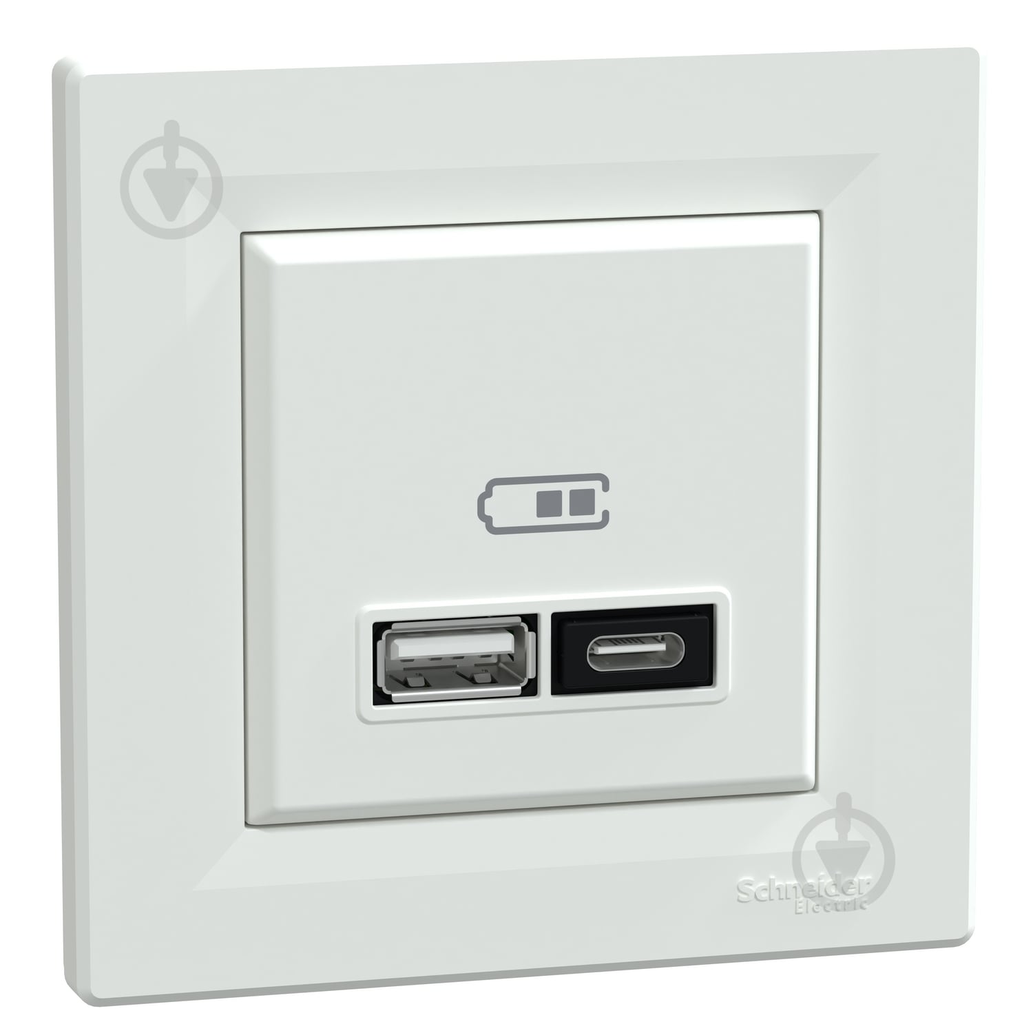 Розетка USB + Type C Schneider Electric Asfora IP20 белый EPH2700521 - фото 2