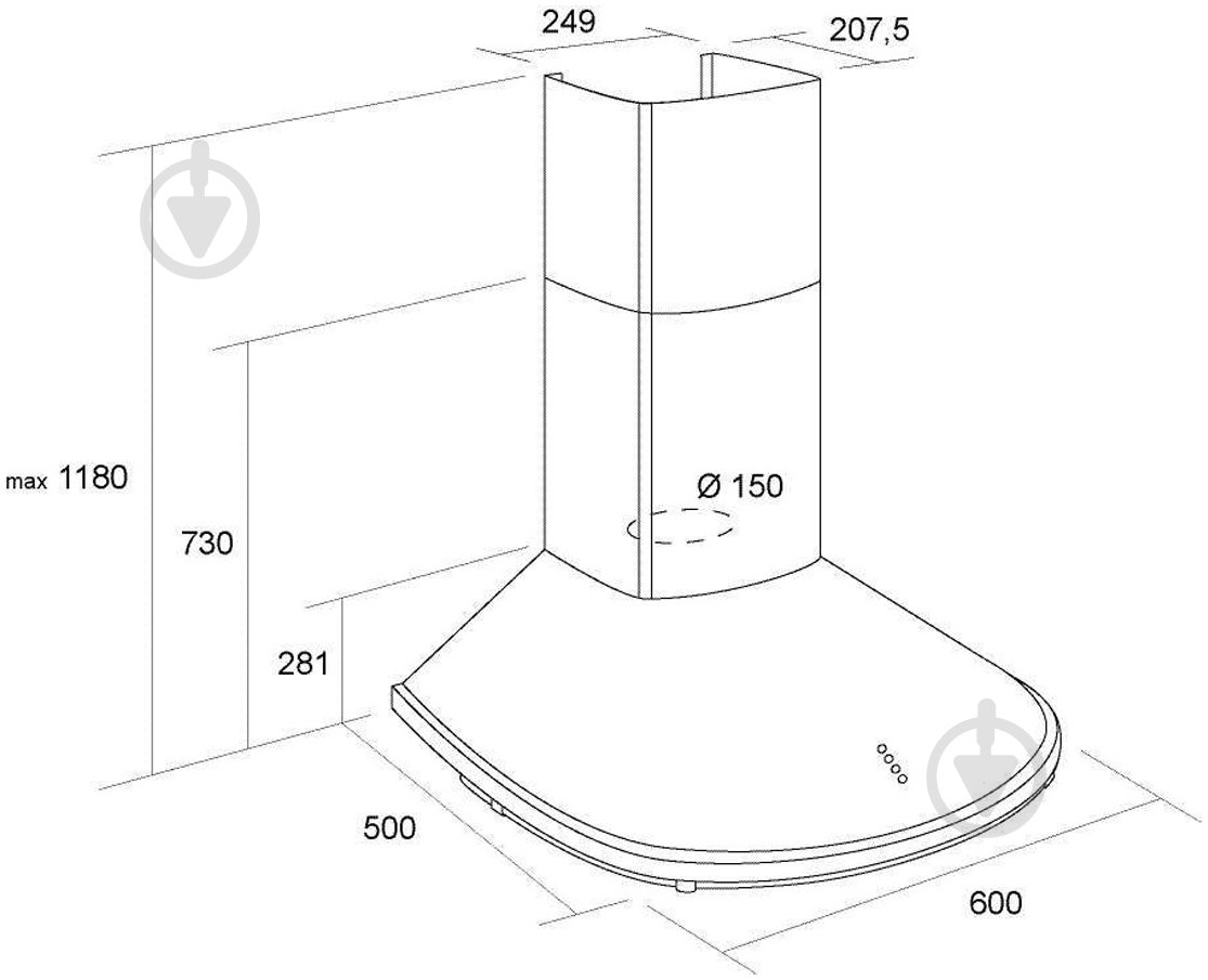 Вытяжка Pyramida BR 60/B IVORY RUSTICO - фото 8