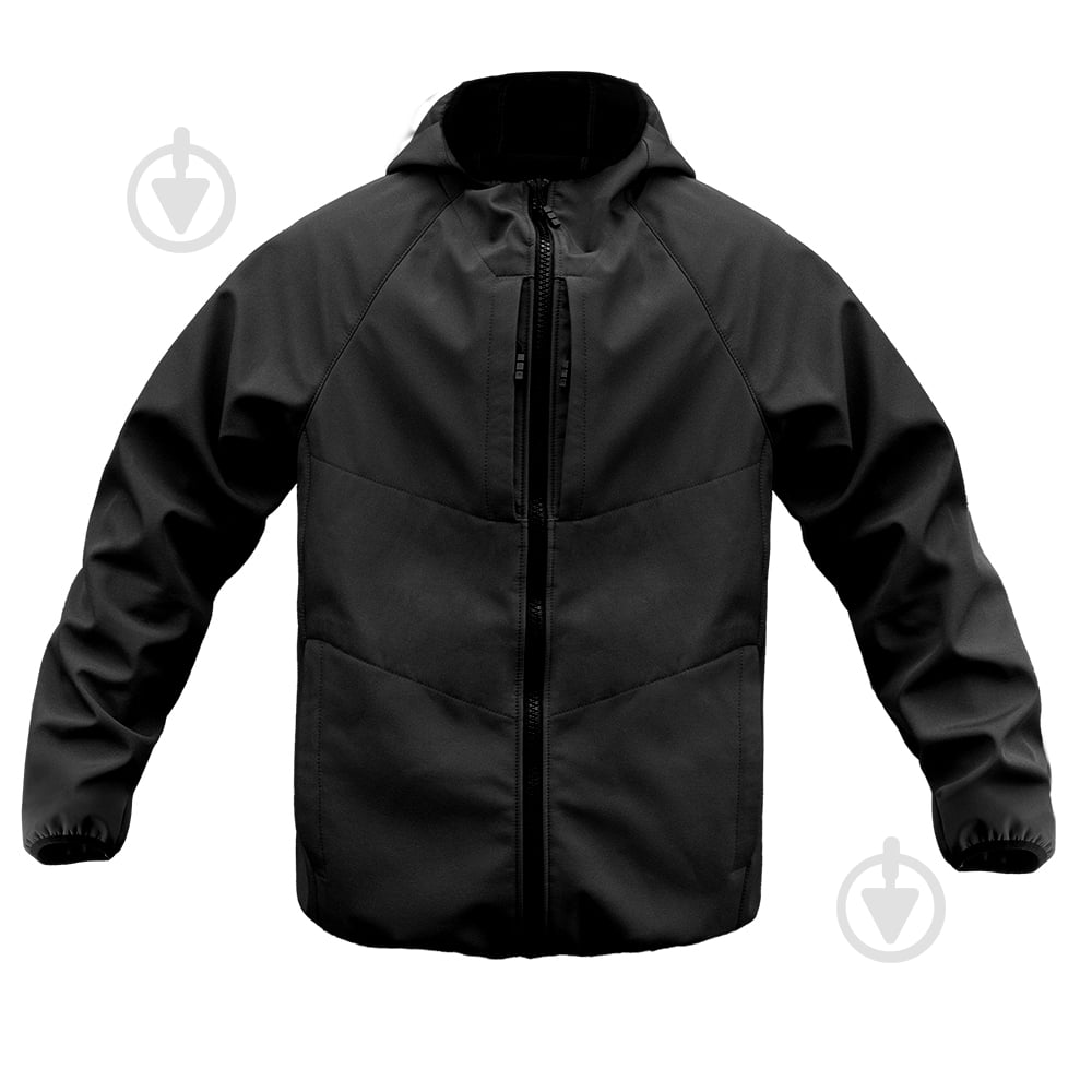 Куртка мужская демисезонная Expert тактическая осенняя Softshell р.M [019] Black - фото 1
