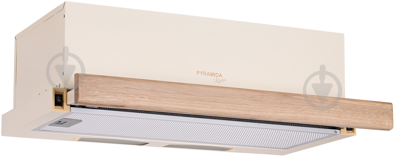 Вытяжка Pyramida TL 60 WOOD IVORY - фото 1