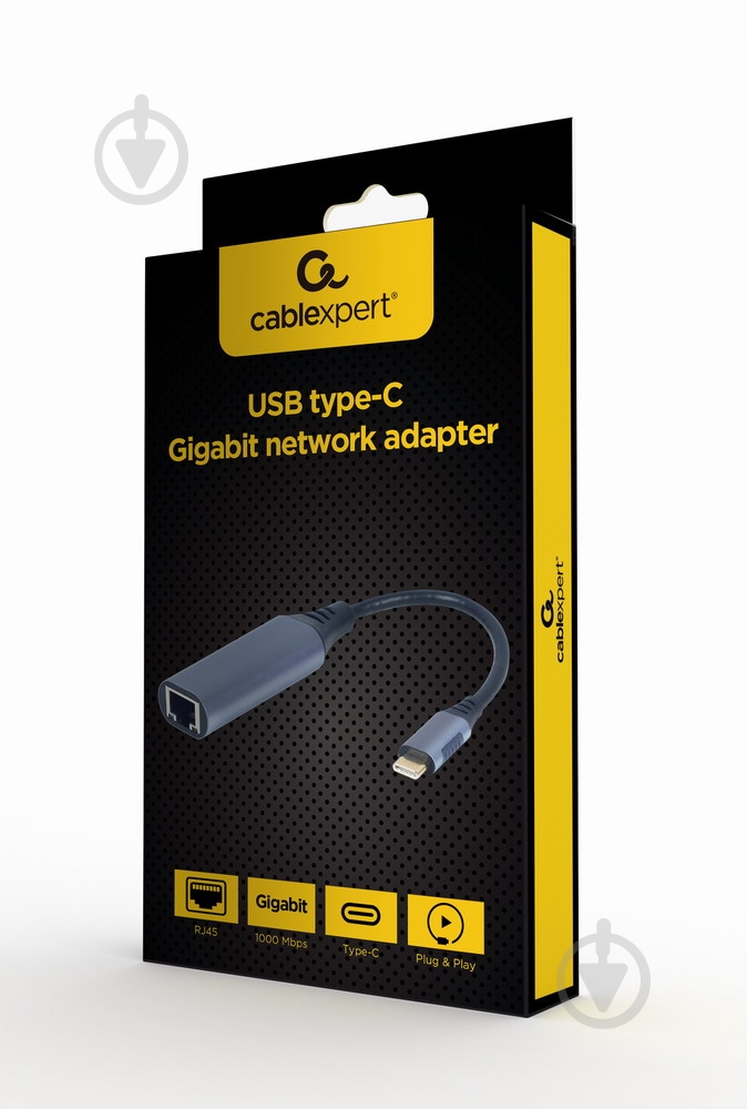 Адаптер Cablexpert A-USB3C-LAN-01, USB type-C 0,15 м (A-USB3C-LAN-01) - фото 4