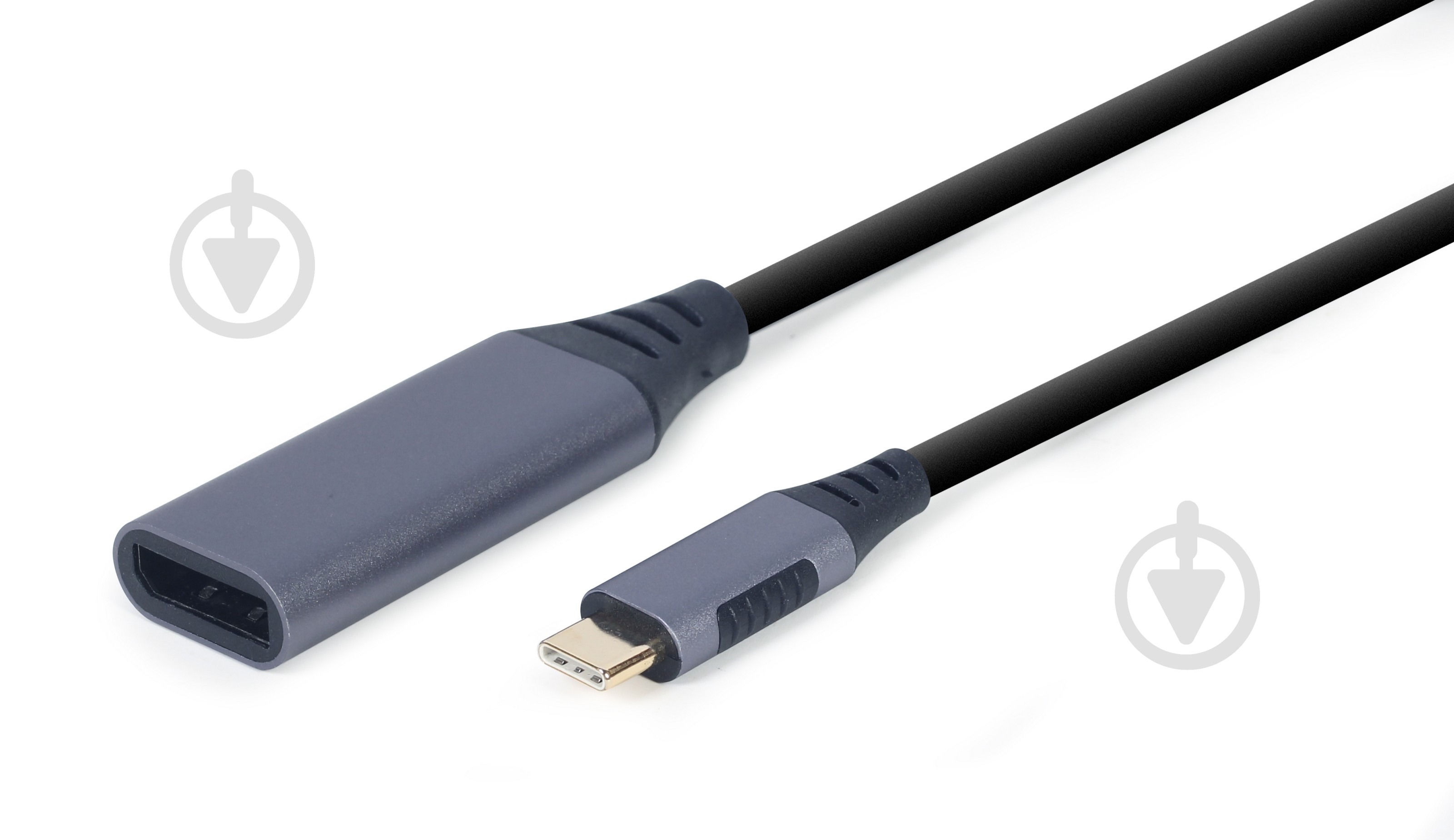 Адаптер Cablexpert A-USB3C-DPF-01, USB-C на DisplayPort, 4К 0,15 м grey (A-USB3C-DPF-01) - фото 2
