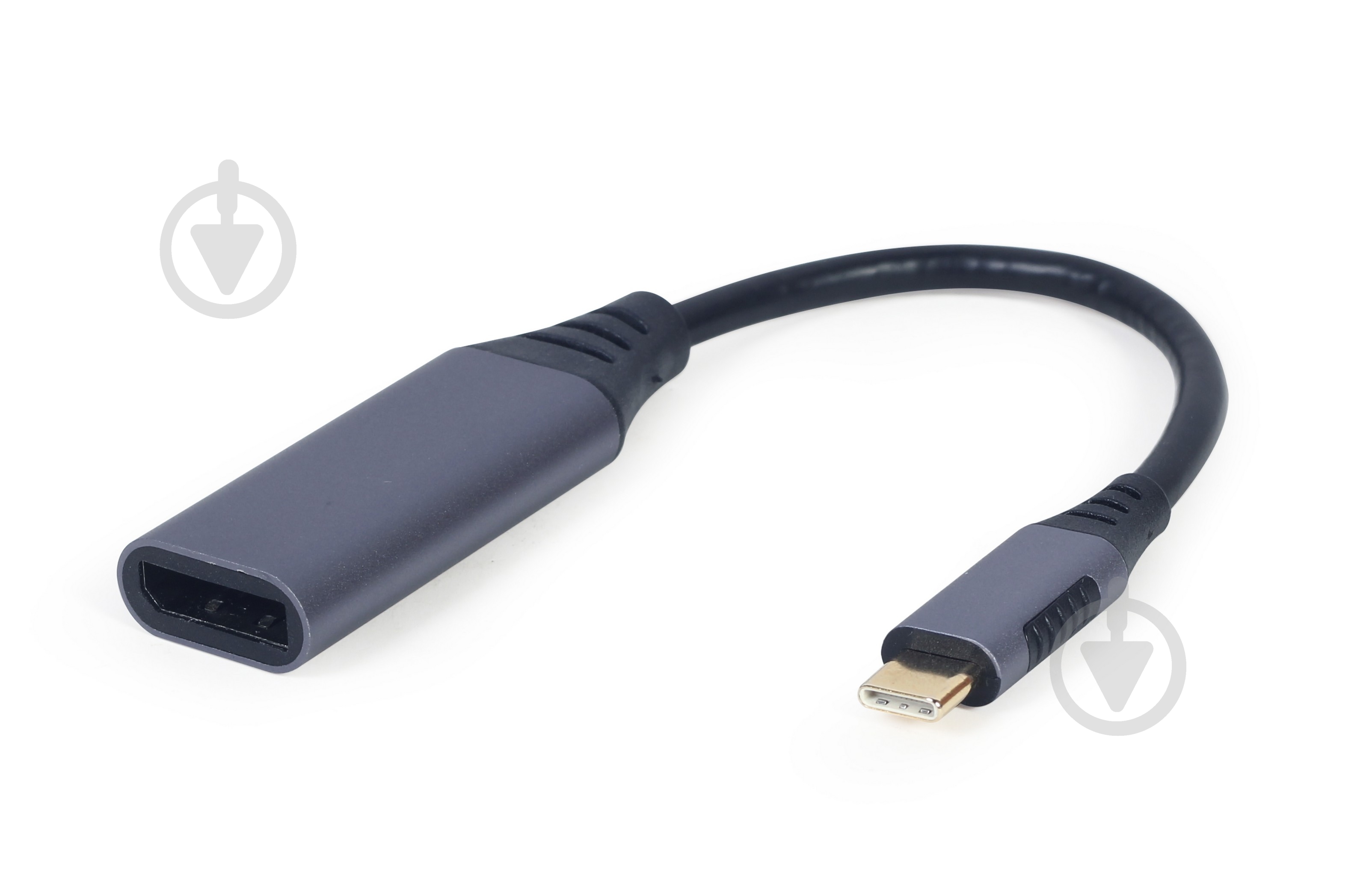 Адаптер Cablexpert A-USB3C-DPF-01, USB-C на DisplayPort, 4К 0,15 м grey (A-USB3C-DPF-01) - фото 1