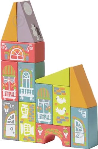 Конструктор деревянный Cubika Сказочный город LKM-1 - фото 1