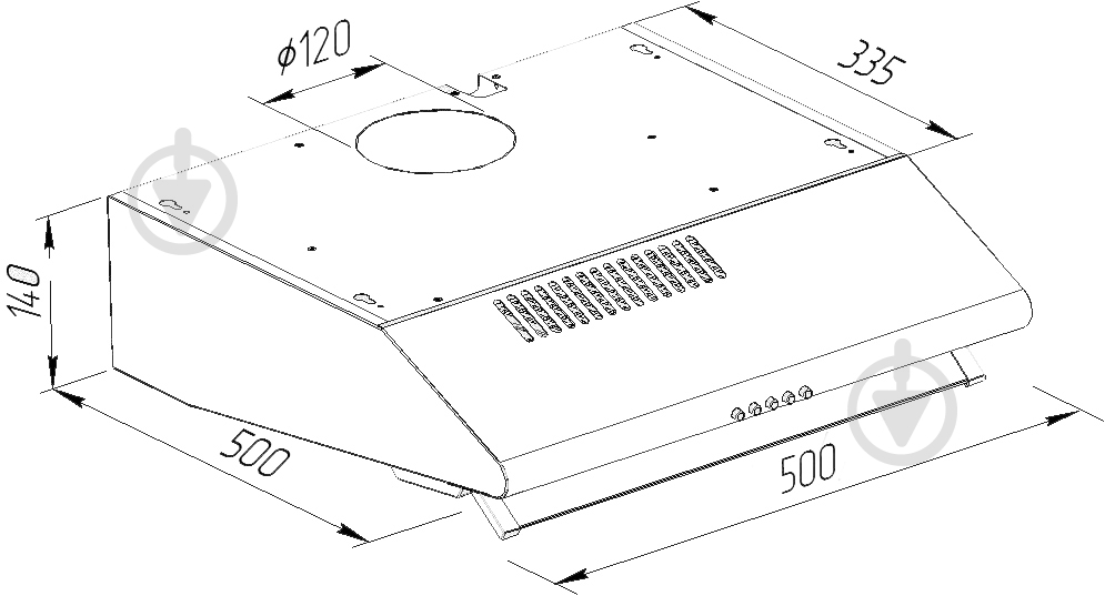 Вытяжка Pyramida MH 50 BL - фото 11