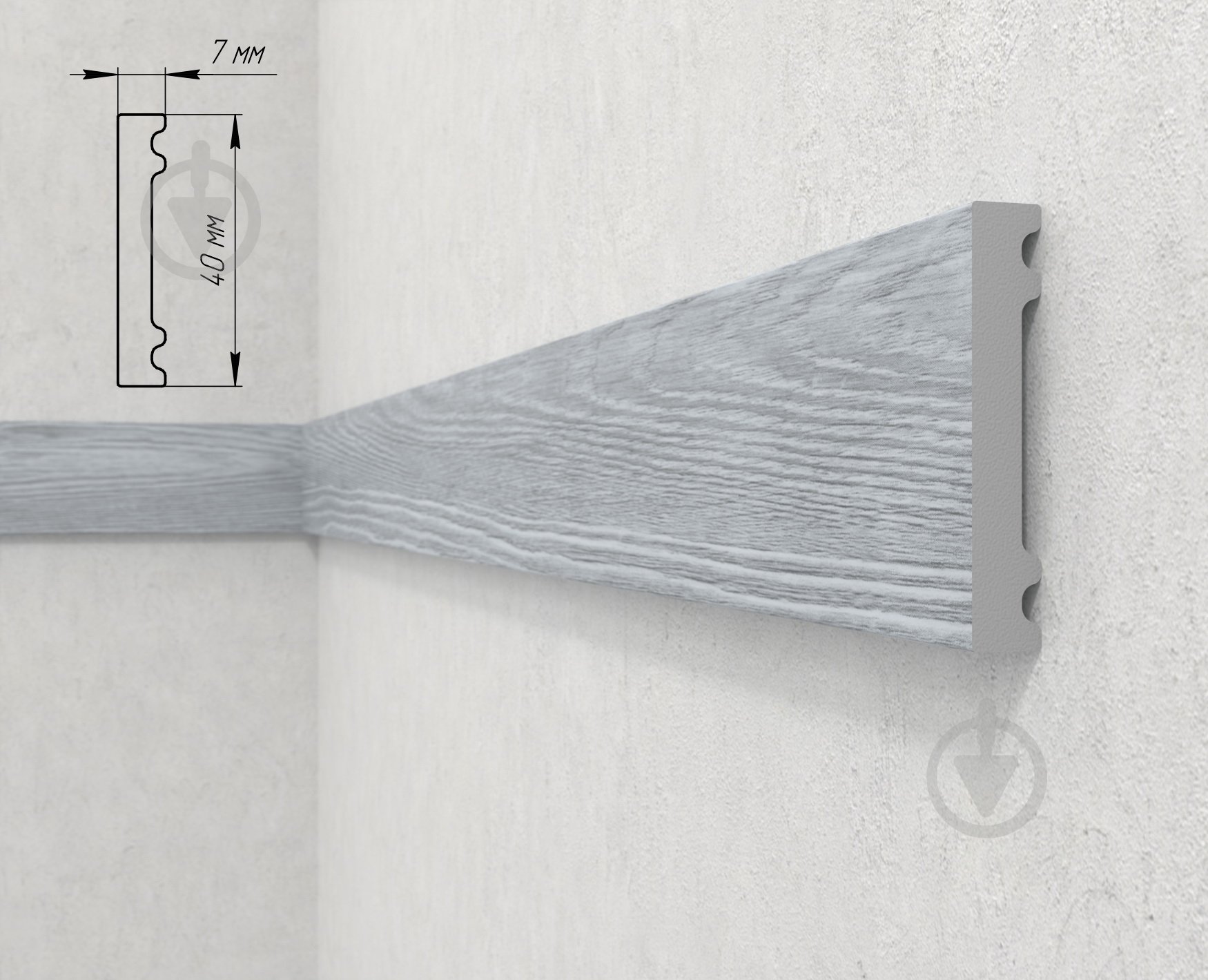 Молдинг 164-184 2800x7x40 мм - фото 1 Молдинг 164-184 2800x7x40 мм - фото 1