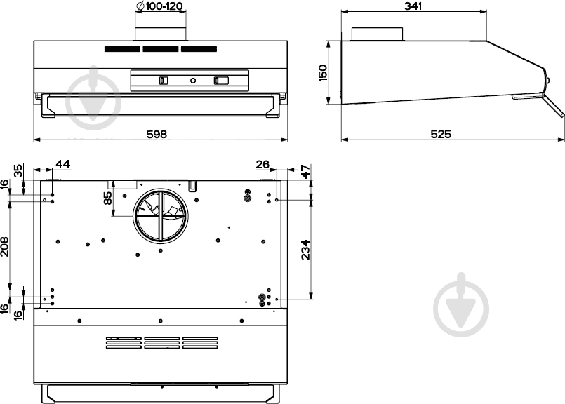 Вытяжка Zanussi ZHT630W - фото 4