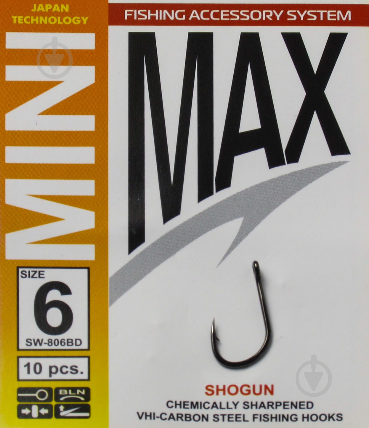 Крючок MiniMax Shogun №6 10 шт. SW806BD-6 - фото 1