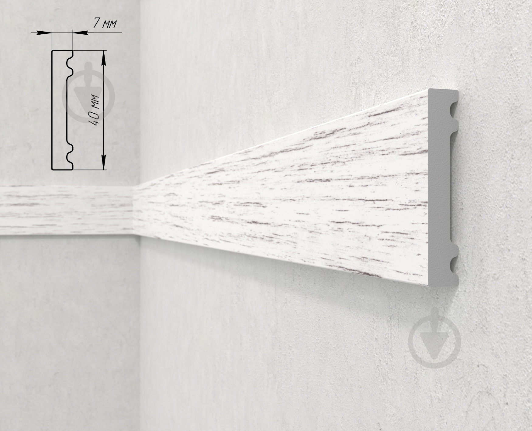 Молдинг 164-036 2800x7x40 мм - фото 1 Молдинг 164-036 2800x7x40 мм - фото 1