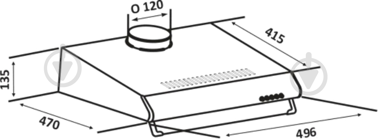 Вытяжка Eleyus Bona H І 50 BL - фото 11