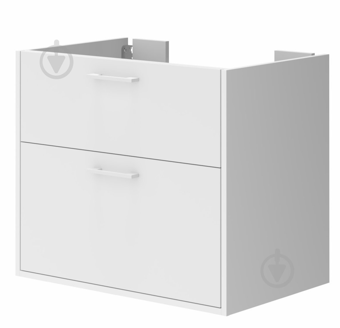 Тумба ЮВЕНТА Afina 70 см Белая под столешницу или умывальник Piedra 70 - фото 1