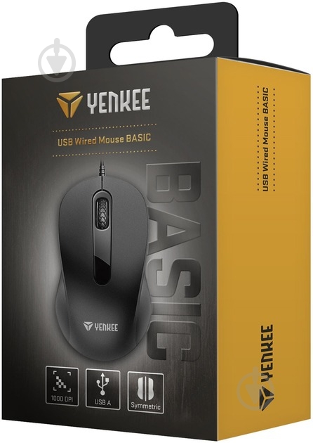 Мышка YENKEE YMS 003BK Mouse USB BASIC black (45022691) - фото 3