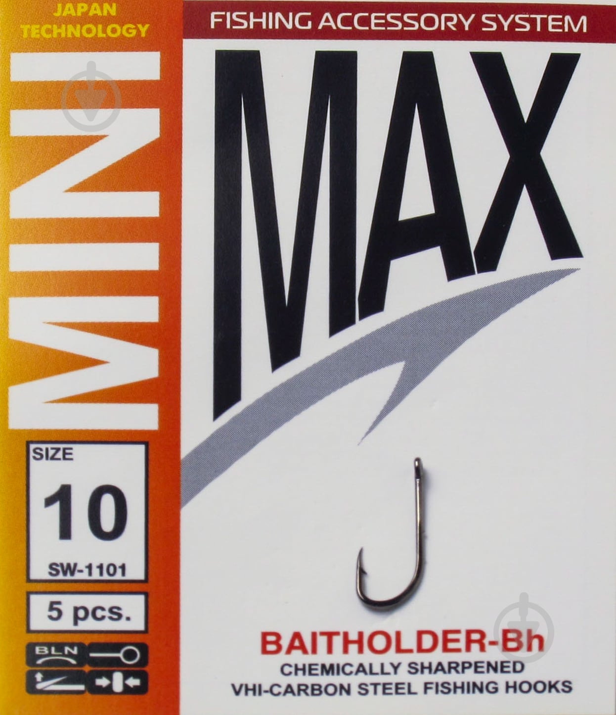Крючок MiniMax Baitholder №10 5 шт. SW1101-10 - фото 1