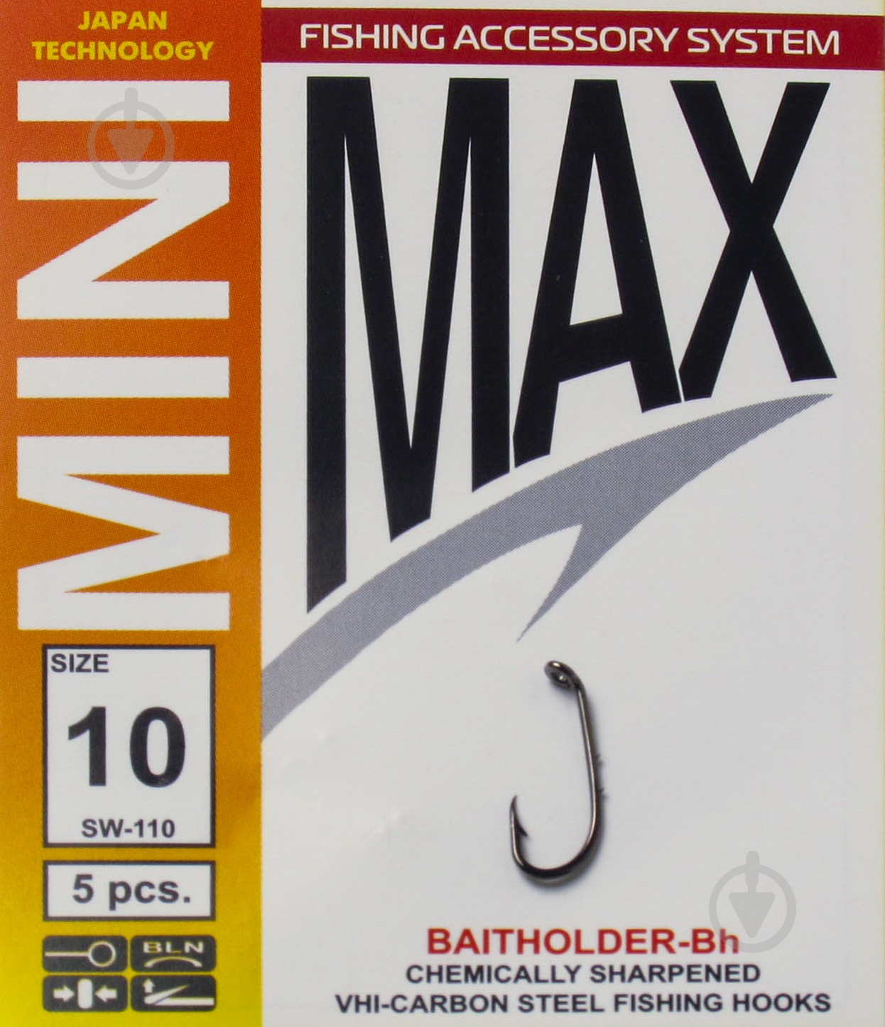 Гачок MiniMax Baitholder №10 5 шт. SW110-10 - фото 1 Гачок MiniMax Baitholder №10 5 шт. SW110-10 - фото 1
