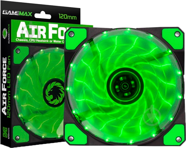 Вентилятор GameMax GMX-AF12G Green - фото 7 Вентилятор GameMax GMX-AF12G Green - фото 7