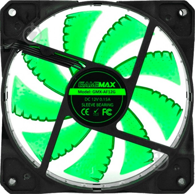Вентилятор GameMax GMX-AF12G Green - фото 5 Вентилятор GameMax GMX-AF12G Green - фото 5