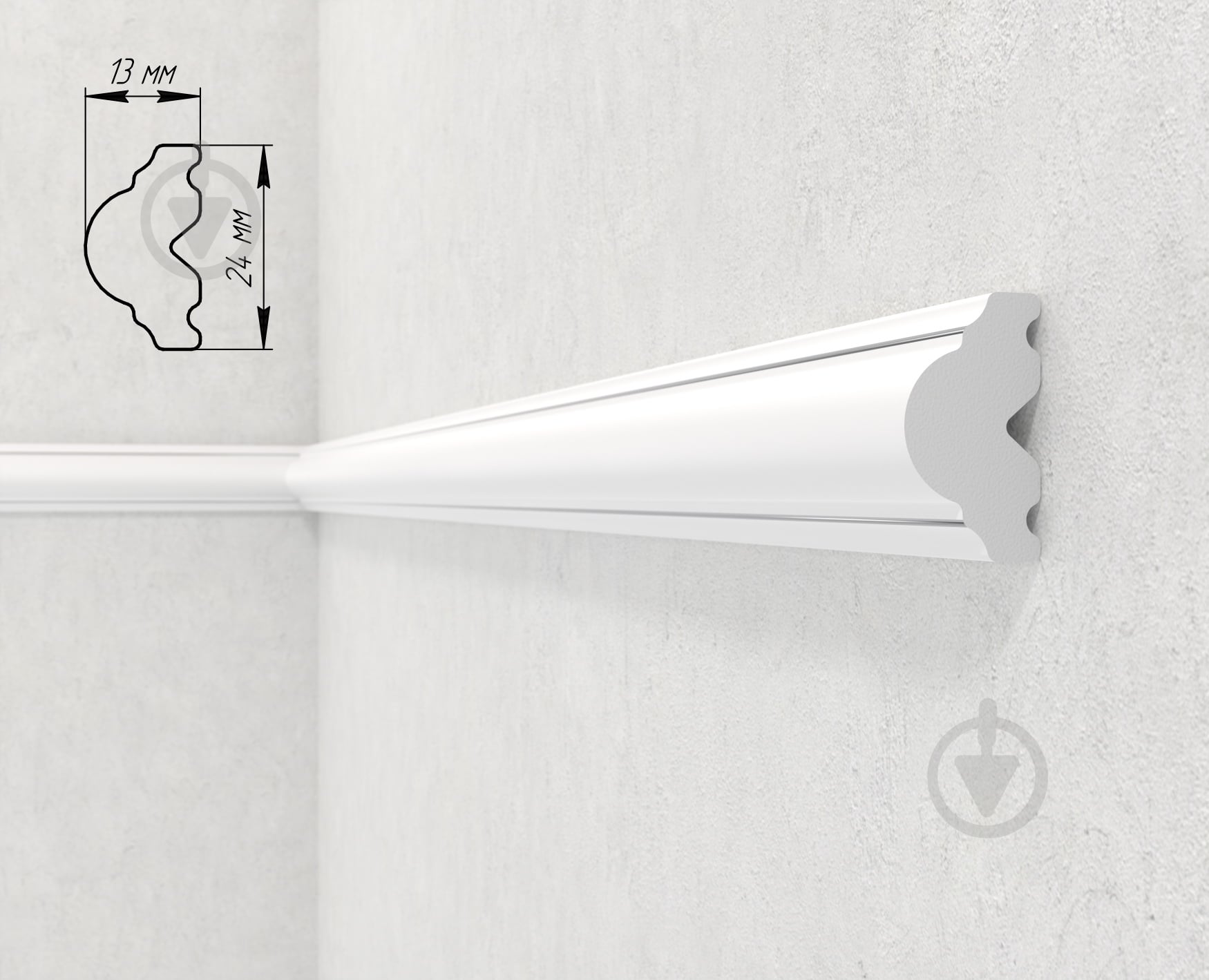 Молдинг 120-114 2000x13x24 мм - фото 1