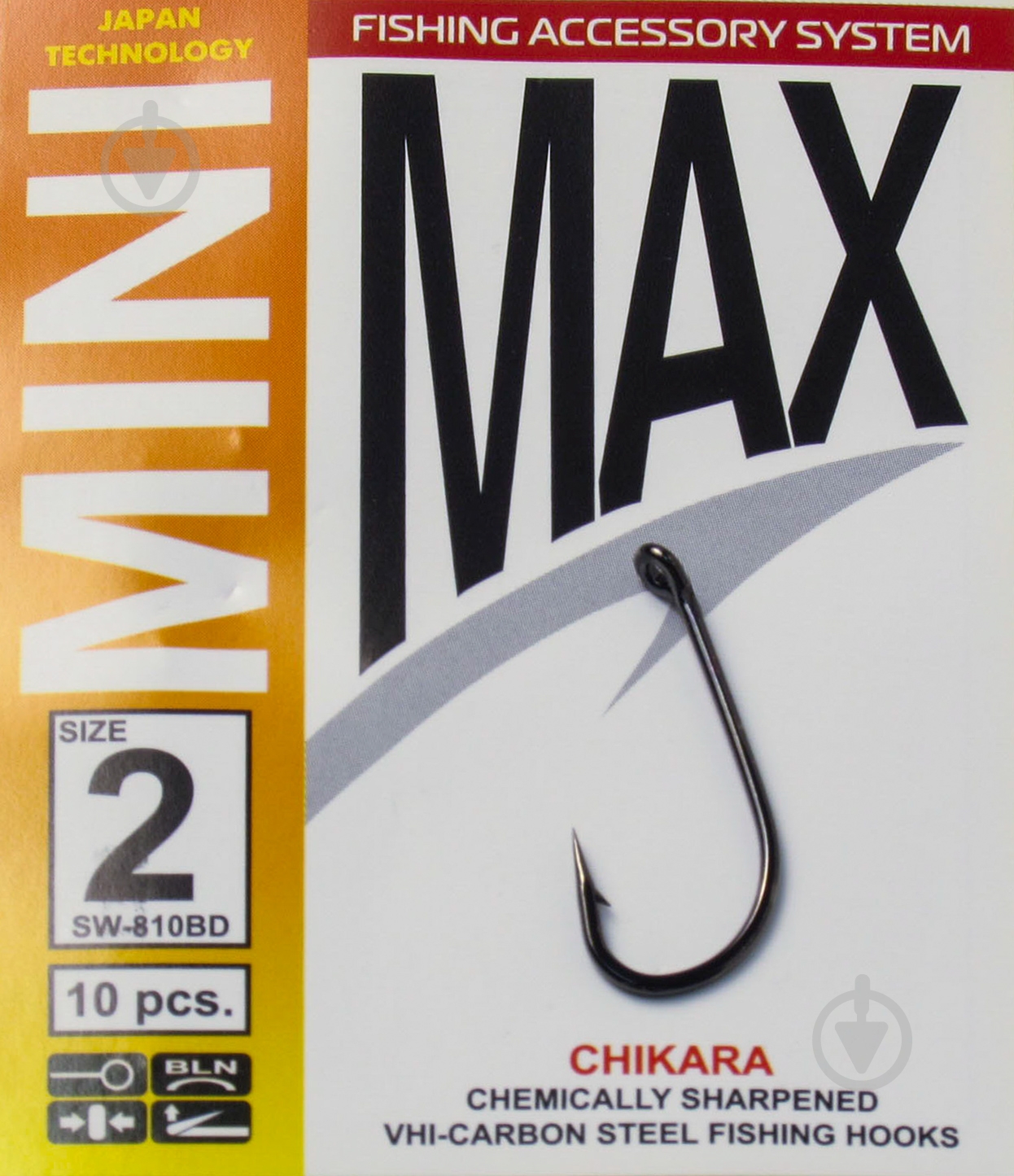 Крючок MiniMax Chikara №2 10 шт. SW810BD-2 - фото 1 Крючок MiniMax Chikara №2 10 шт. SW810BD-2 - фото 1