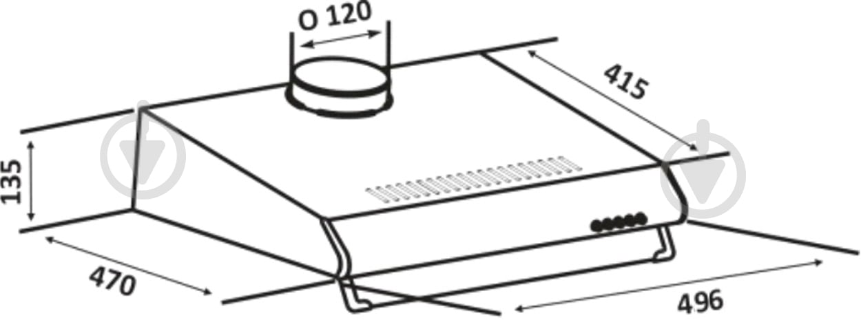 Вытяжка Eleyus Line І 50 BR - фото 10