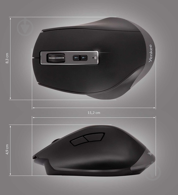 Мишка YENKEE YMS 2075 RANGE black (45017694) - фото 8