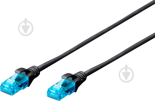 Патч-корд Digitus U/UTP Cat.5e (DK-1511-020/BLACK) 2 м черный - фото 1 Патч-корд Digitus U/UTP Cat.5e (DK-1511-020/BLACK) 2 м черный - фото 1