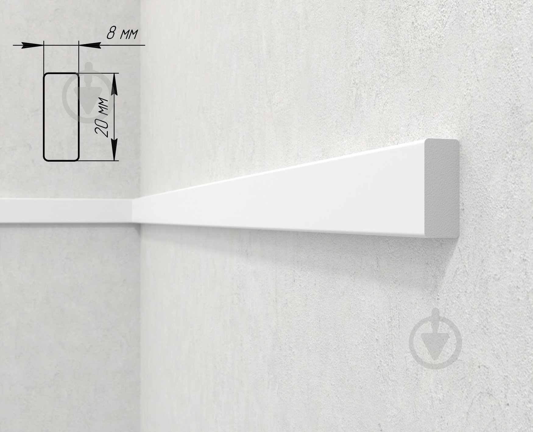Молдинг 162-115 2000x8x20 мм - фото 1 Молдинг 162-115 2000x8x20 мм - фото 1