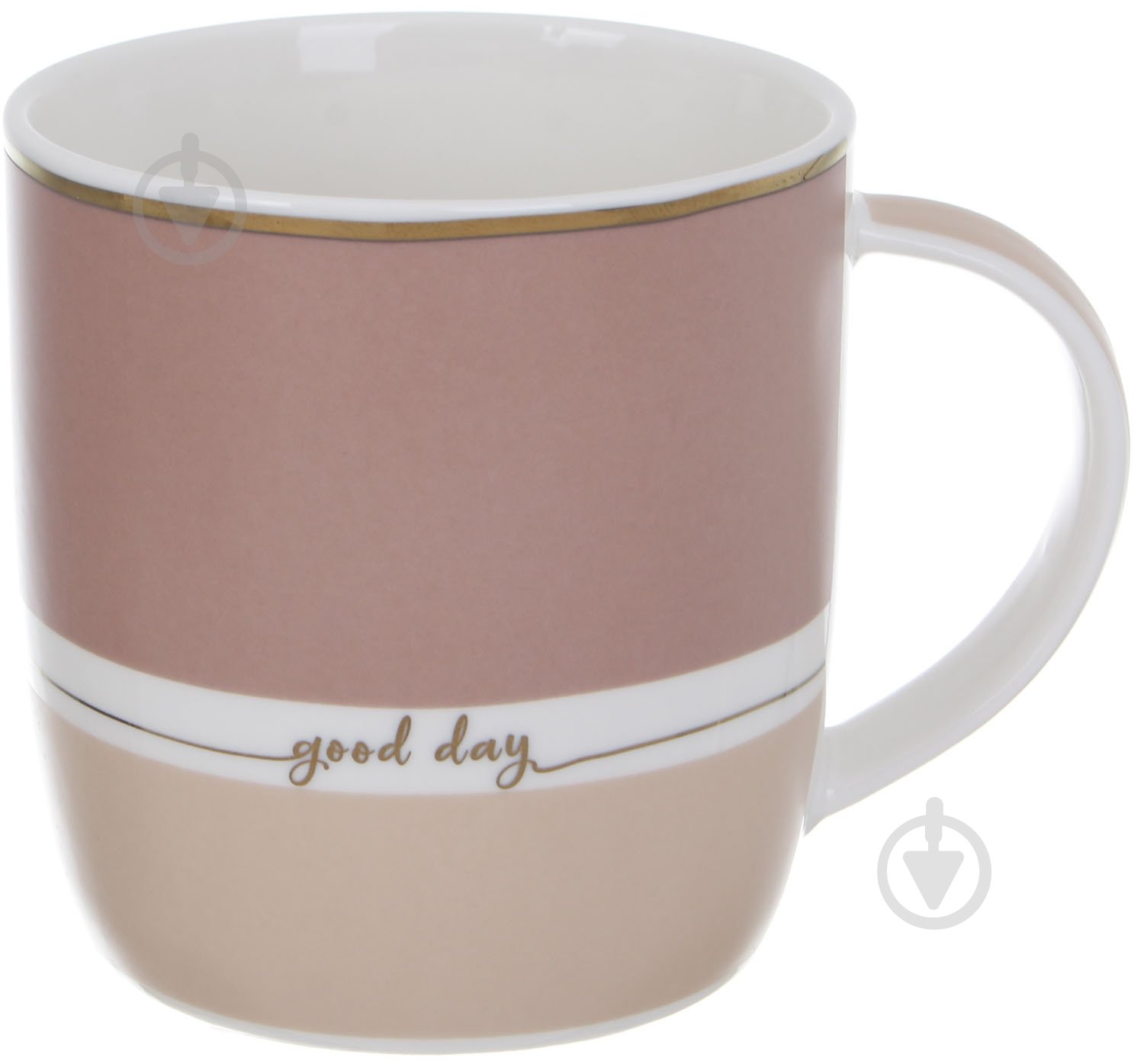 Чашка Fiora Good Day Beige360 мл фарфор - фото 1