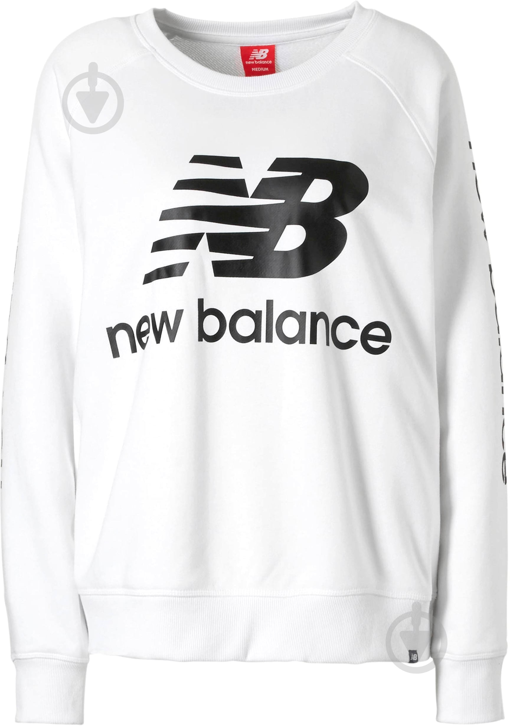 Джемпер New Balance ESSENTIALS WT83560WT р. XS белый - фото 1 Джемпер New Balance ESSENTIALS WT83560WT р. XS белый - фото 1