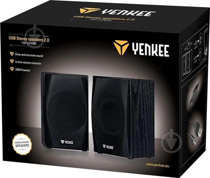 Акустическая система YENKEE YSP 2010BK 2.0 black - фото 4