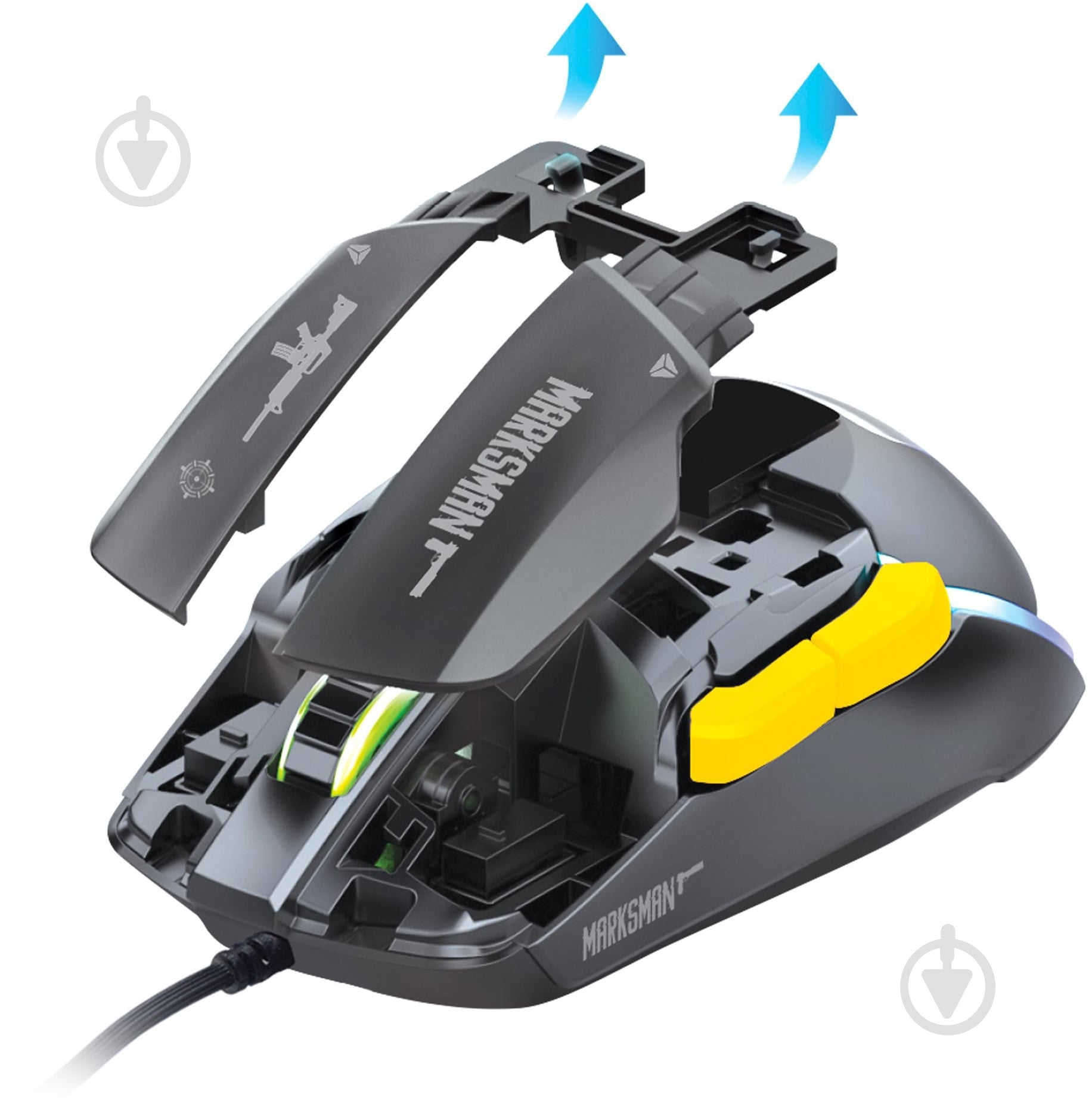 Мышка YENKEE YMS 3600BK Marksman black (45021055) - фото 2