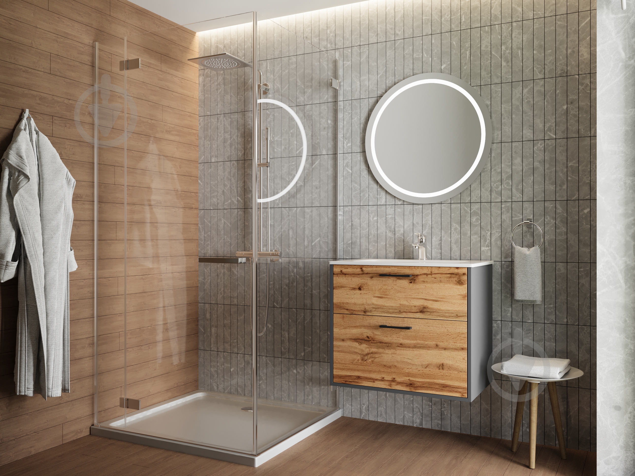 Умывальник мебельный ЮВЕНТА "Piedra - 60" - фото 4