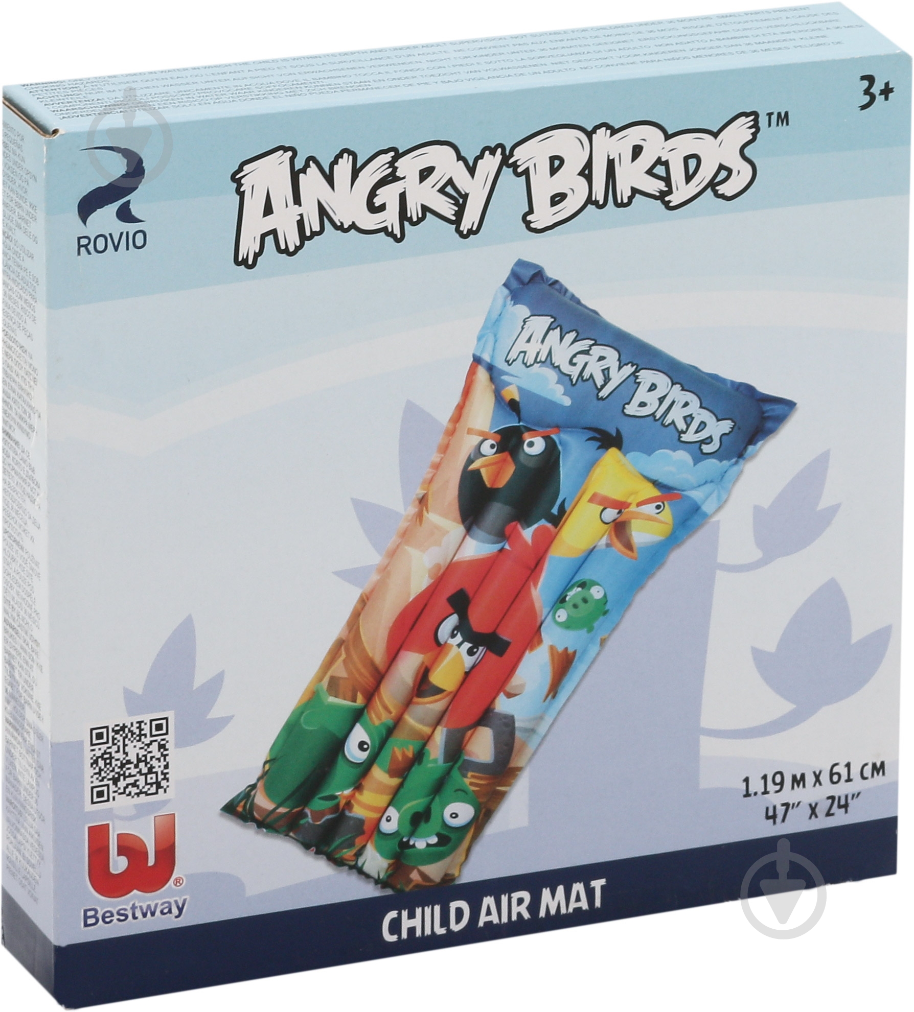 Матрас Bestway 96104 119х61 см Angry Birds с рисунком - фото 3