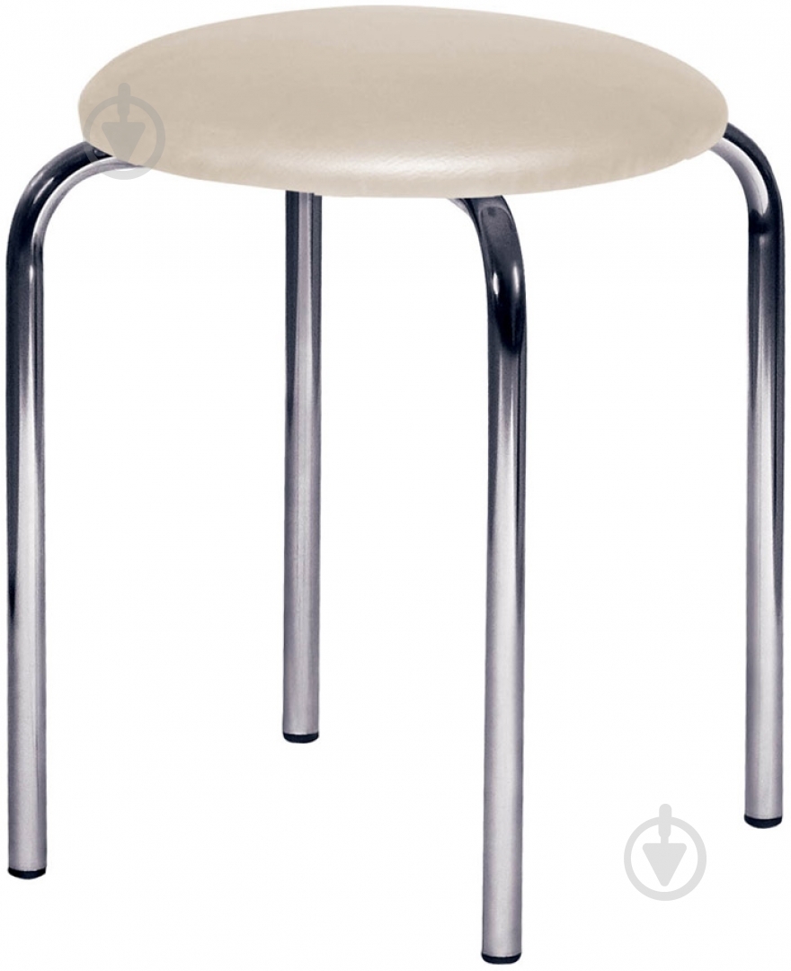 Табурет AMF Art Metal Furniture Софі бежевий / хром - фото 1