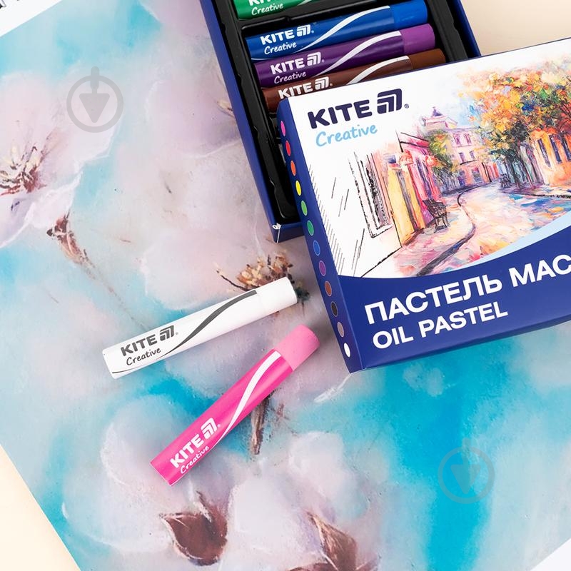 Пастель масляная Creative KITE K-200-12 12 шт. - фото 4