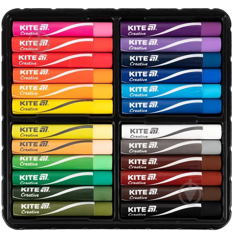 Пастель масляная Creative KITE K-200-24 24 шт. - фото 2 Пастель масляная Creative KITE K-200-24 24 шт. - фото 2