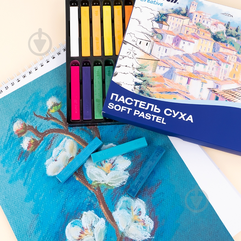 Пастель сухая Creative KITE K-201-24 24 шт. - фото 4