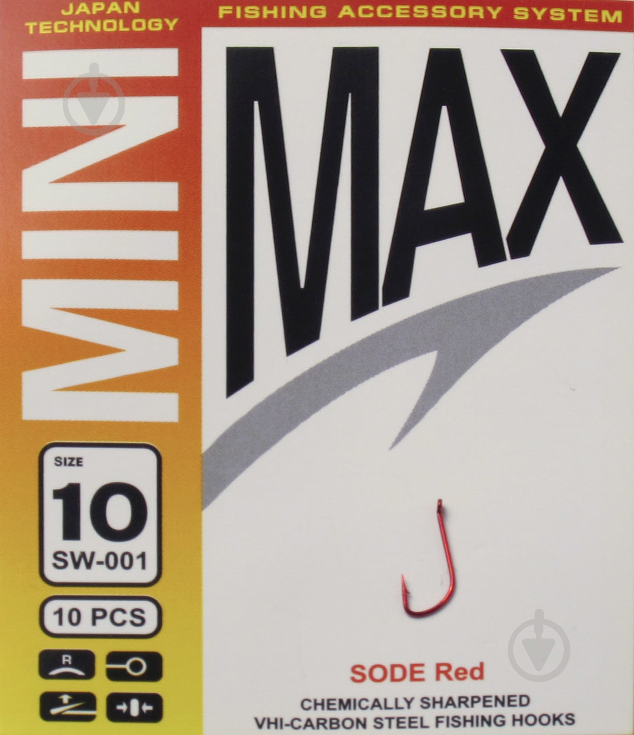 Гачок MiniMax Sode №10 10 шт. SW001-10R - фото 1
