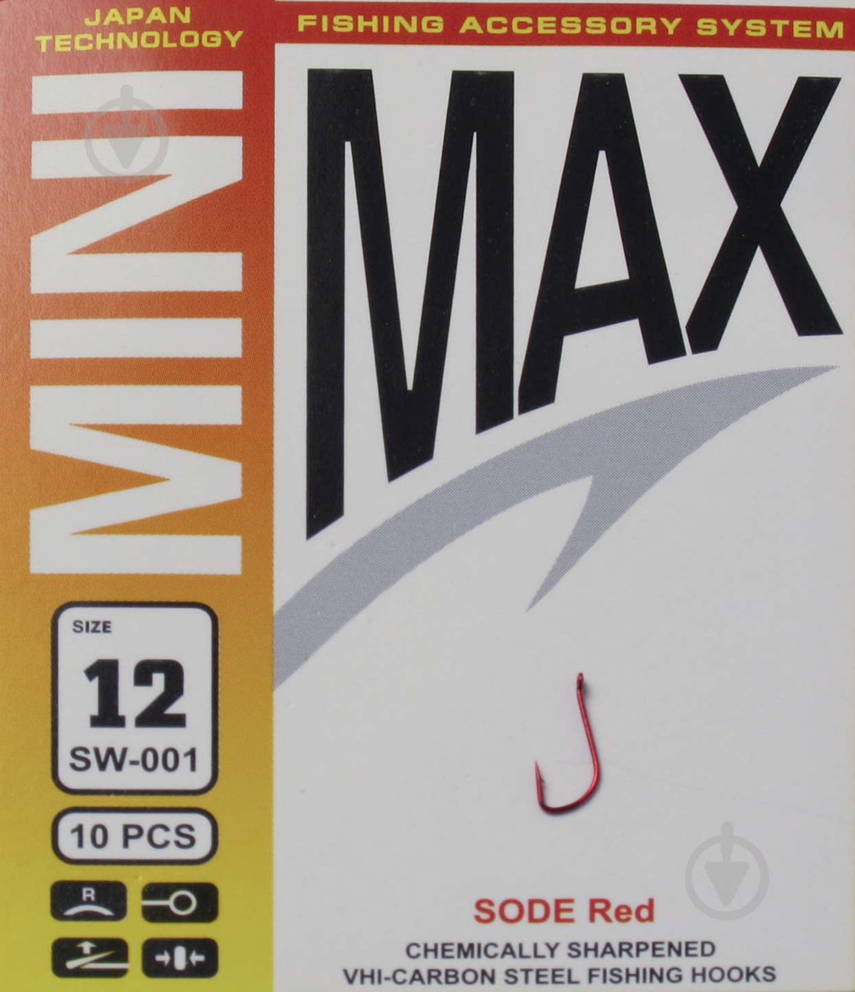 Гачок MiniMax Sode №12 10 шт. SW001-12R - фото 1