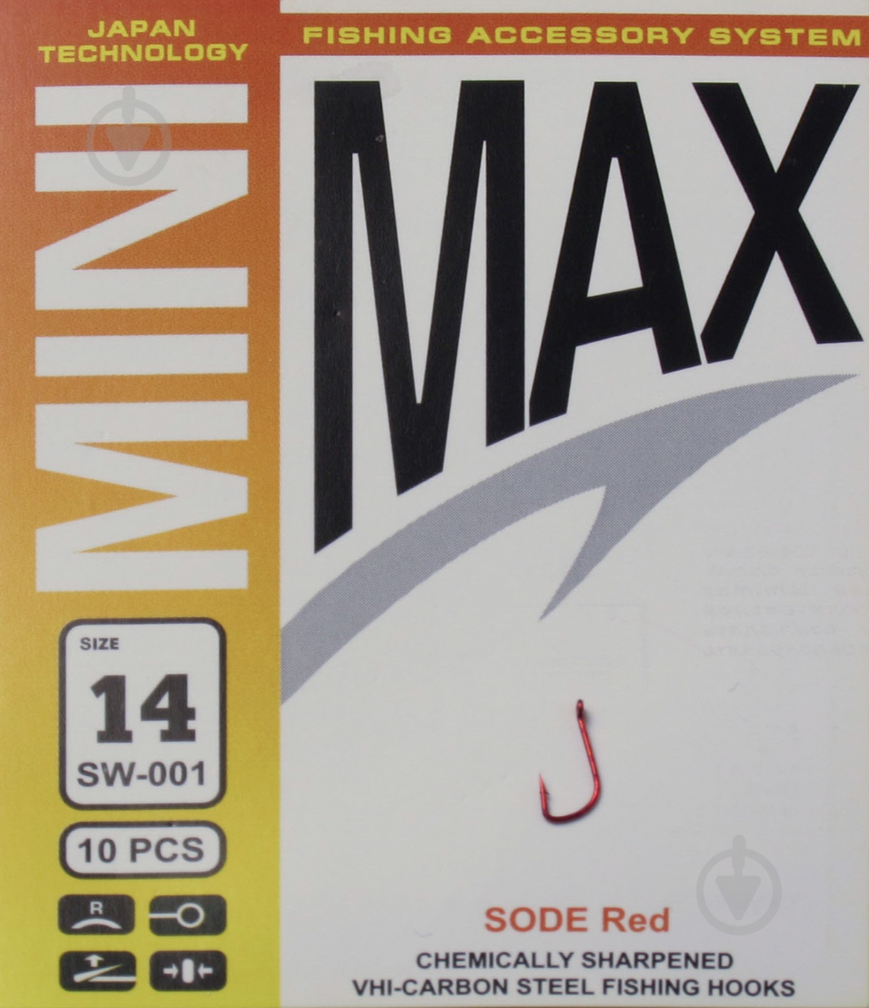 Крючок MiniMax Sode №14 10 шт. SW001-14R - фото 1 Крючок MiniMax Sode №14 10 шт. SW001-14R - фото 1