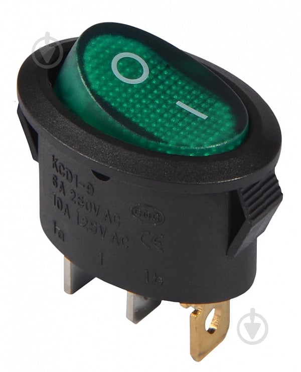 Кнопка Аско-Укрем KCD1-9-101N C3-GR/B 220V A0140040088 - фото 1