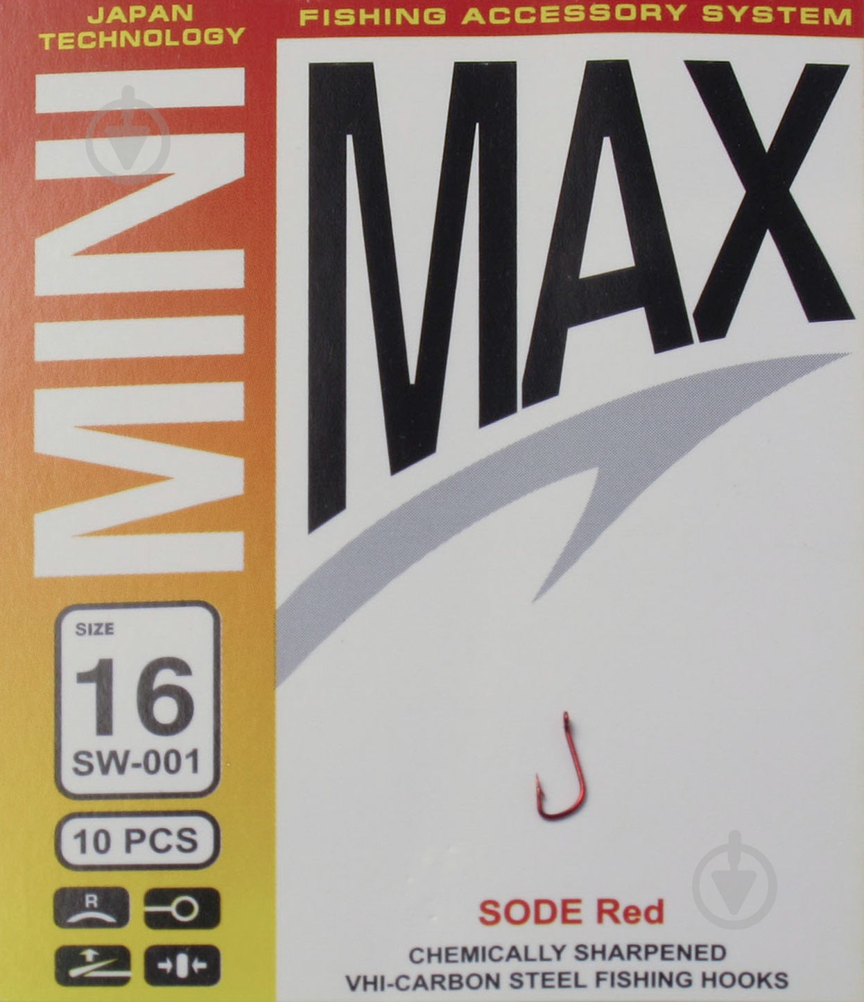 Крючок MiniMax Sode №16 10 шт. SW001-16R - фото 1