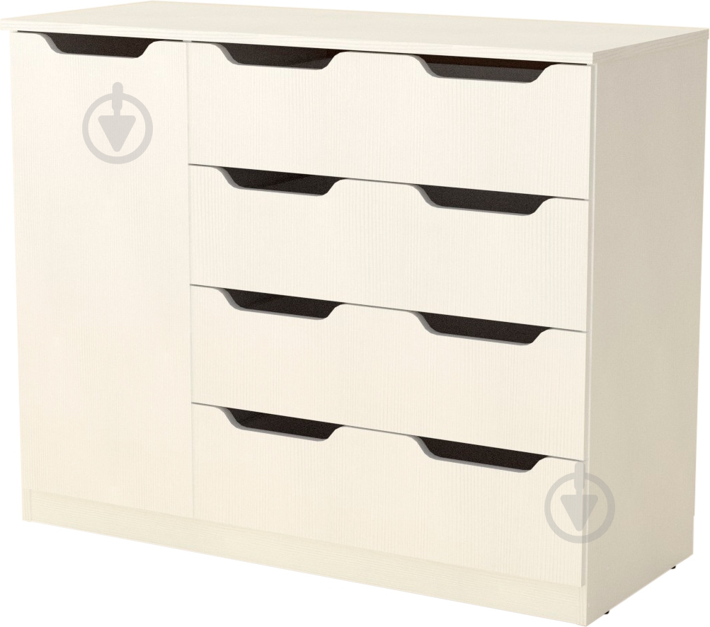 Комод Компанит 4+1М нимфея альба/нимфея альба - фото 1 Комод Компанит 4+1М нимфея альба/нимфея альба - фото 1