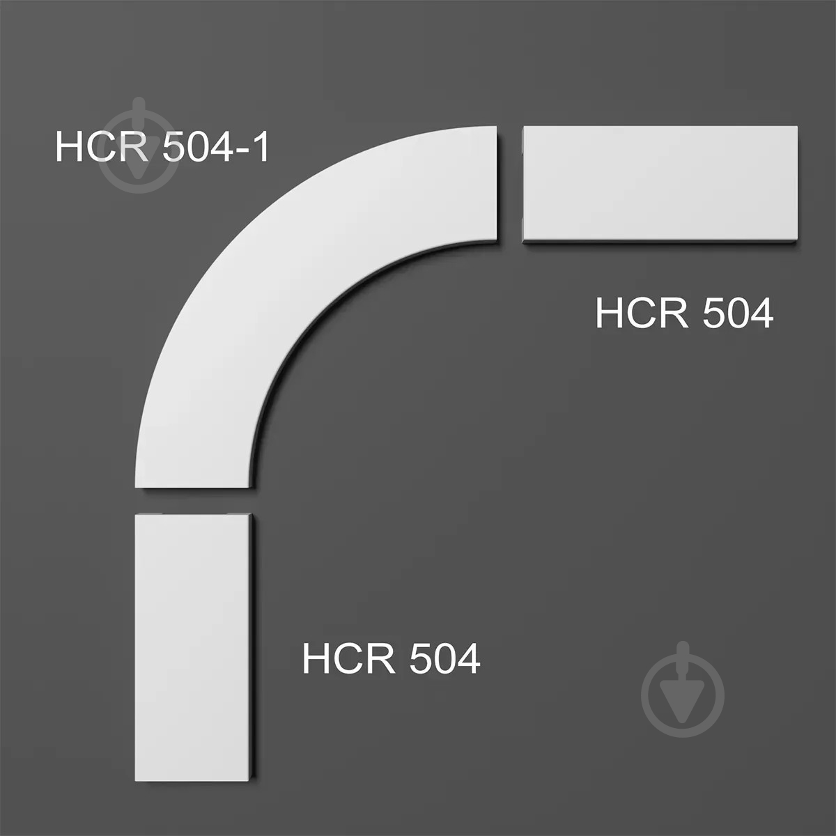 Угловой элемент ELITE DECOR HCR 504-1 150x10x150 мм - фото 3