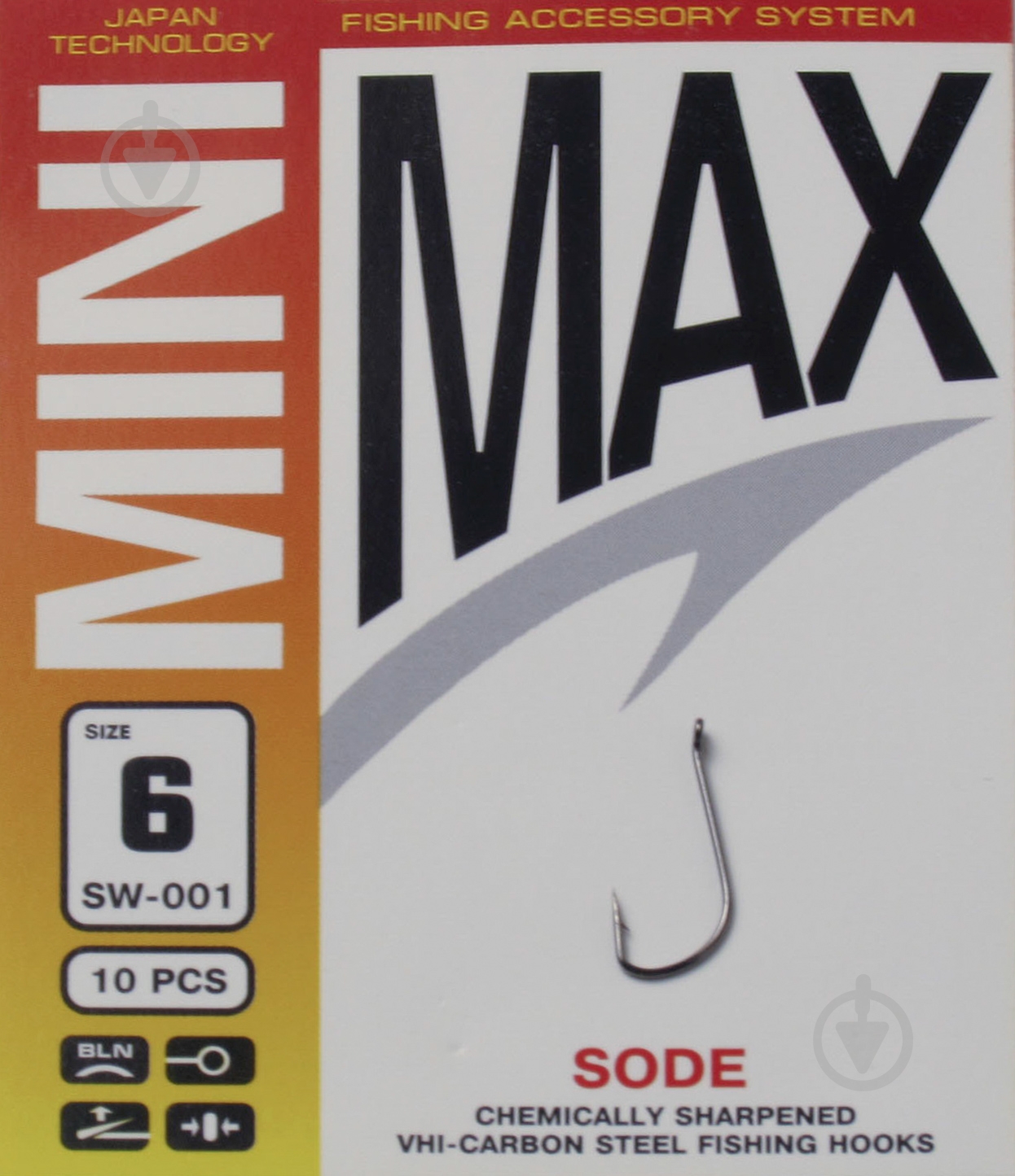 Гачок MiniMax Sode №6 10 шт. SW001-6 - фото 1