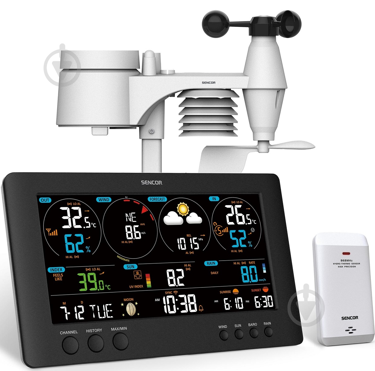 Метеостанция Sencor SWS12500WIFI - фото 1 Метеостанция Sencor SWS12500WIFI - фото 1