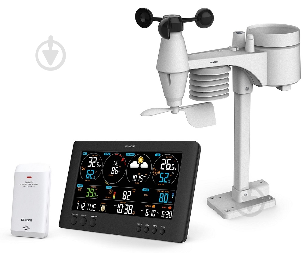 Метеостанция Sencor SWS12500WIFI - фото 3 Метеостанция Sencor SWS12500WIFI - фото 3