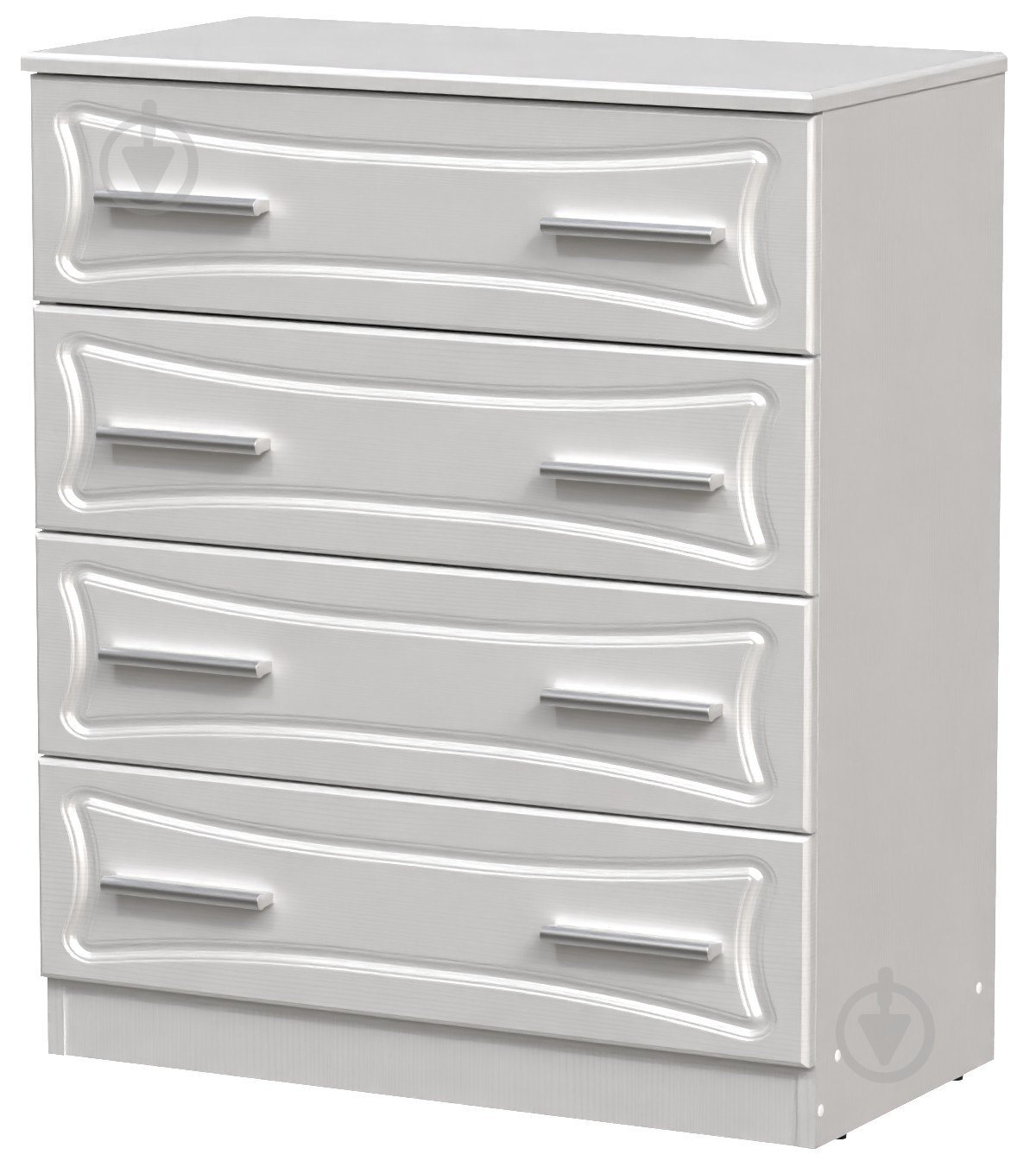 Комод Компанит МДФ 4Б нимфея альба/нимфея альба - фото 1