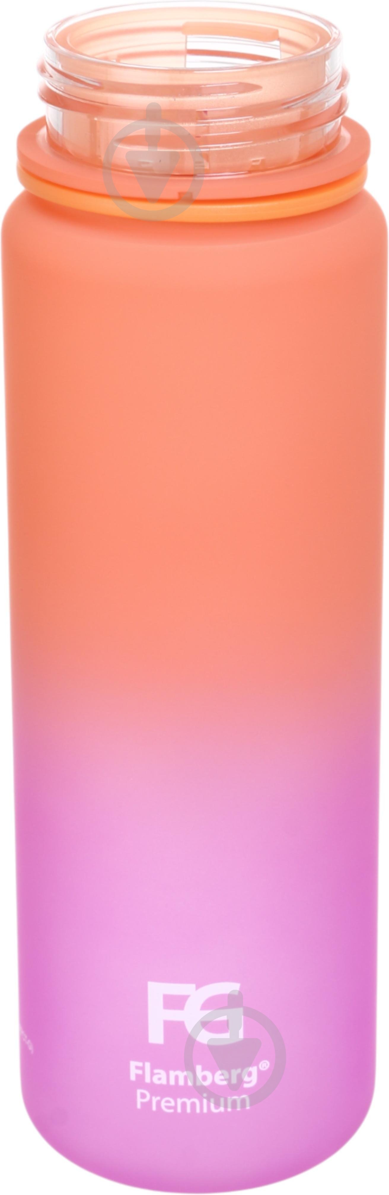 Бутылка для воды Flamberg Premium Fusion 500 мл оранжевый с розовым - фото 8