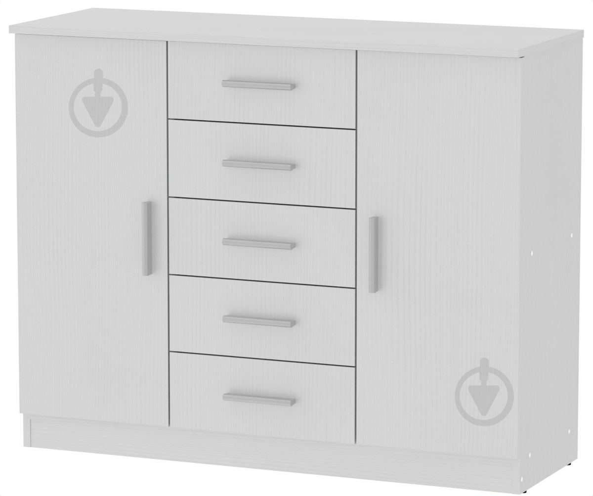 Комод Компанит 5+2 нимфея альба - фото 1 Комод Компанит 5+2 нимфея альба - фото 1