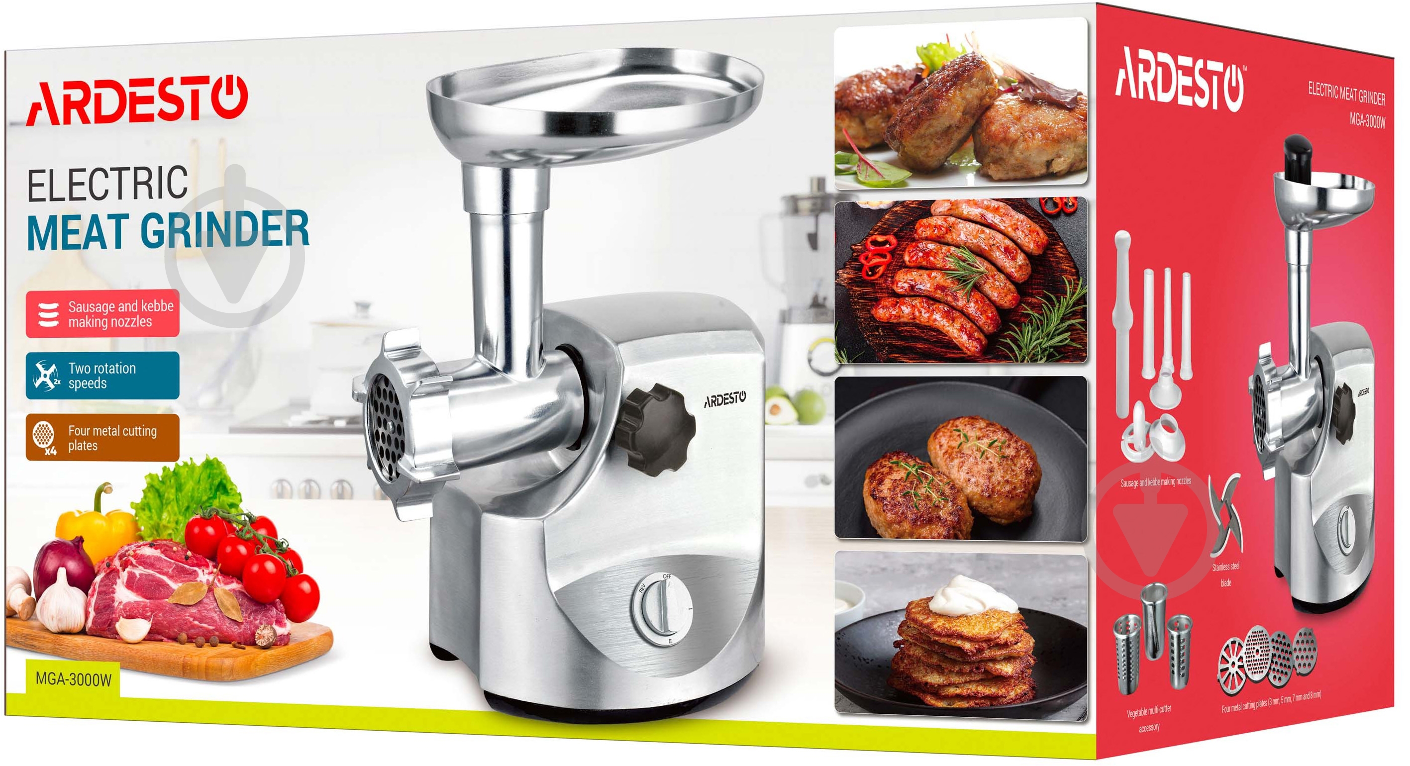 Мясорубка ARDESTO MGA-3000W - фото 33